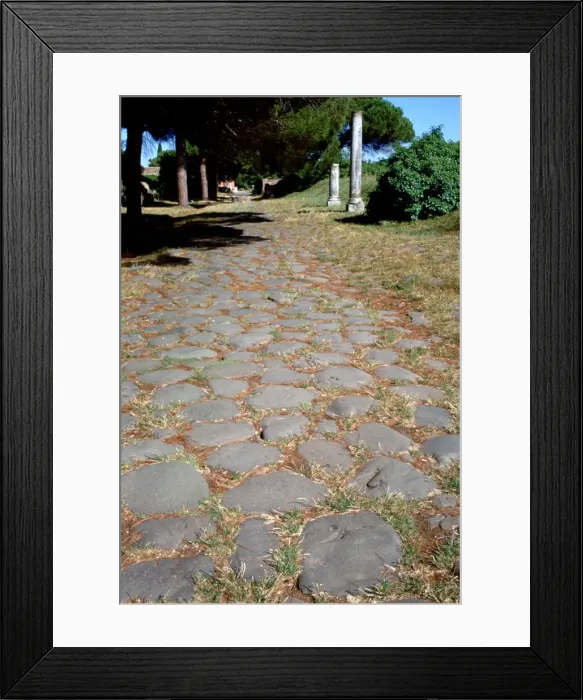 Framed Print : Roman decumanus. Artist: A Lorenzini Framed Print : Roman decumanus. Artist: A Lorenzini
