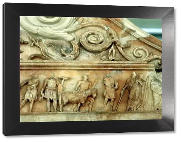 Sacrifice scene from the Ara Pacis, Rome, 9 BC