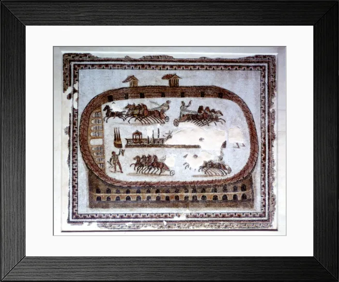Framed Print : Games, Roman mosaic from Carthage, 2nd century AD Framed Print : Games, Roman mosaic from Carthage, 2nd century AD