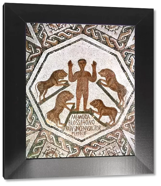 Daniel in the lions den, Roman mosaic from Bordj El Loudi, Tunisia, 5th Century AD