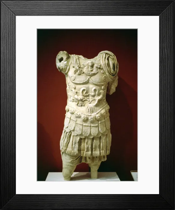 Framed Print : Torso of an unidentified Roman Emperor wearing a cuirass, 2nd Century AD Framed Print : Torso of an unidentified Roman Emperor wearing a cuirass, 2nd Century AD