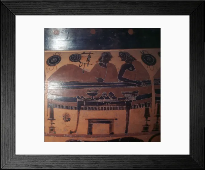 Framed Print : Attic red-figure Greek vase, c6th century BC Framed Print : Attic red-figure Greek vase, c6th century BC