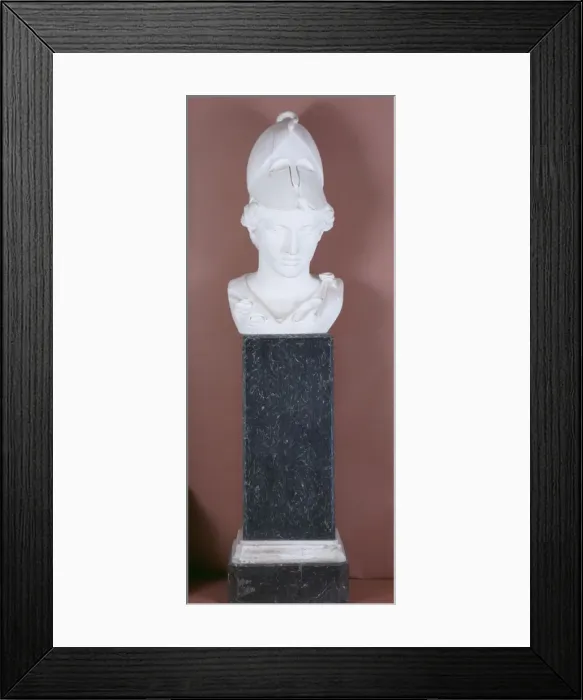 Framed Print : Bust of Athena, 1888. Artist: Piazza-Crarara Framed Print : Bust of Athena, 1888. Artist: Piazza-Crarara