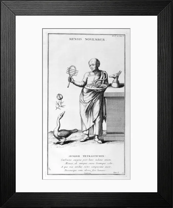 Framed Print : A representation of November, 1757. Artist: Bernard de Montfaucon
