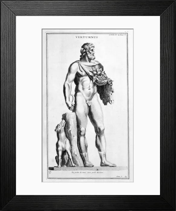 Framed Print : Vertumne, 1757. Artist: Bernard de Montfaucon Framed Print : Vertumne, 1757. Artist: Bernard de Montfaucon