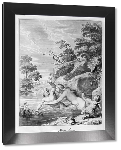 The Nymph Salmacis and Hermaphroditus, 1655. Artist: Michel de Marolles