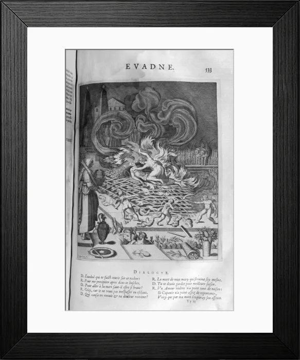 Framed Print : Evadne, 1615. Artist: Leonard Gaultier Framed Print : Evadne, 1615. Artist: Leonard Gaultier