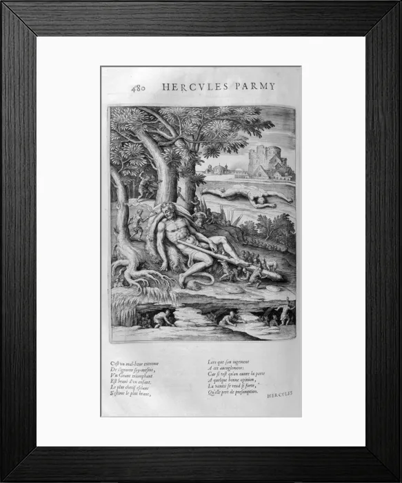 Framed Print : Hercules, 1615. Artist: Leonard Gaultier Framed Print : Hercules, 1615. Artist: Leonard Gaultier