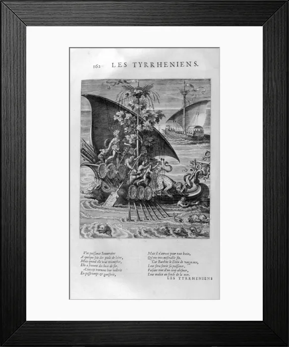 Framed Print : The Tyrrhenians, 1615. Artist: Leonard Gaultier Framed Print : The Tyrrhenians, 1615. Artist: Leonard Gaultier