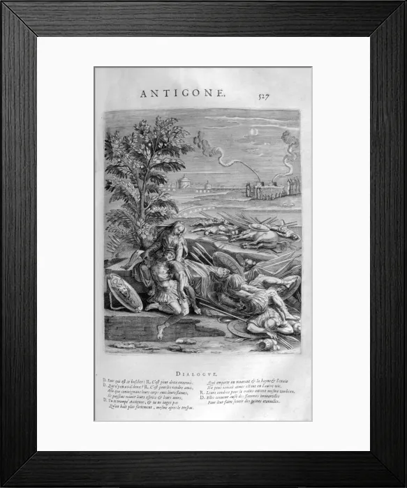 Framed Print : Antigone, 1615. Artist: Leonard Gaultier Framed Print : Antigone, 1615. Artist: Leonard Gaultier