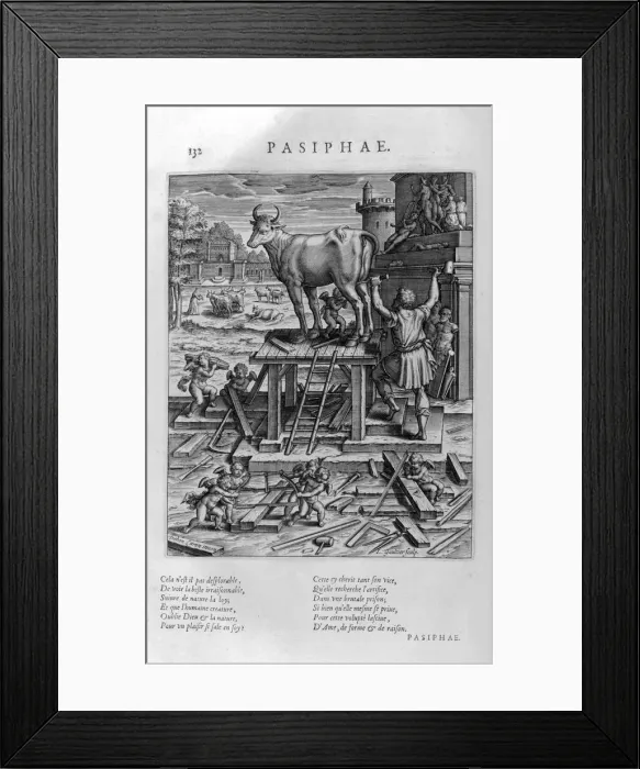 Framed Print : Pasiphae, 1615. Artist: Leonard Gaultier Framed Print : Pasiphae, 1615. Artist: Leonard Gaultier