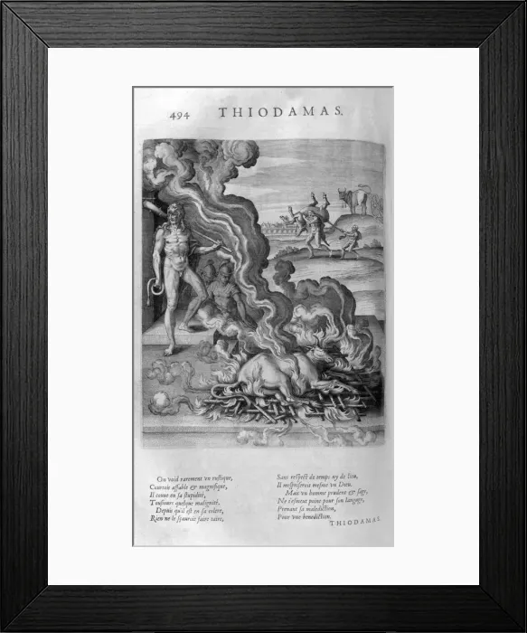Framed Print : Thiodamas, 1615. Artist: Leonard Gaultier Framed Print : Thiodamas, 1615. Artist: Leonard Gaultier
