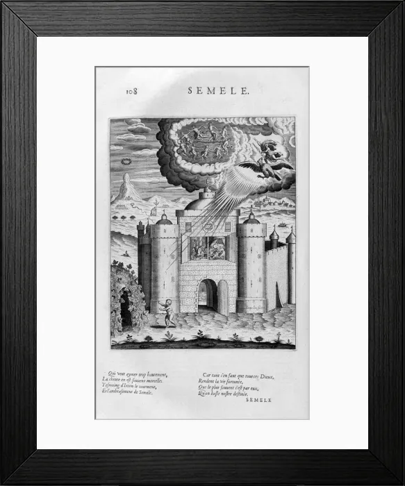 Framed Print : Semele, 1615. Artist: Leonard Gaultier Framed Print : Semele, 1615. Artist: Leonard Gaultier