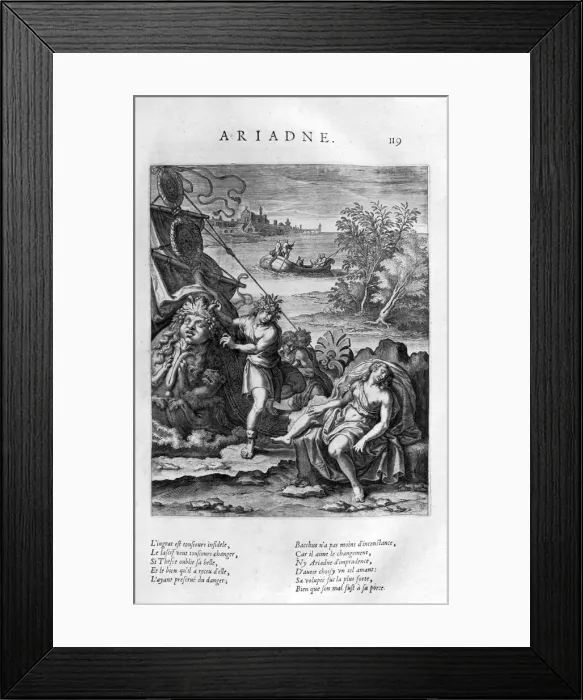 Framed Print : Ariadne, 1615. Artist: Leonard Gaultier Framed Print : Ariadne, 1615. Artist: Leonard Gaultier