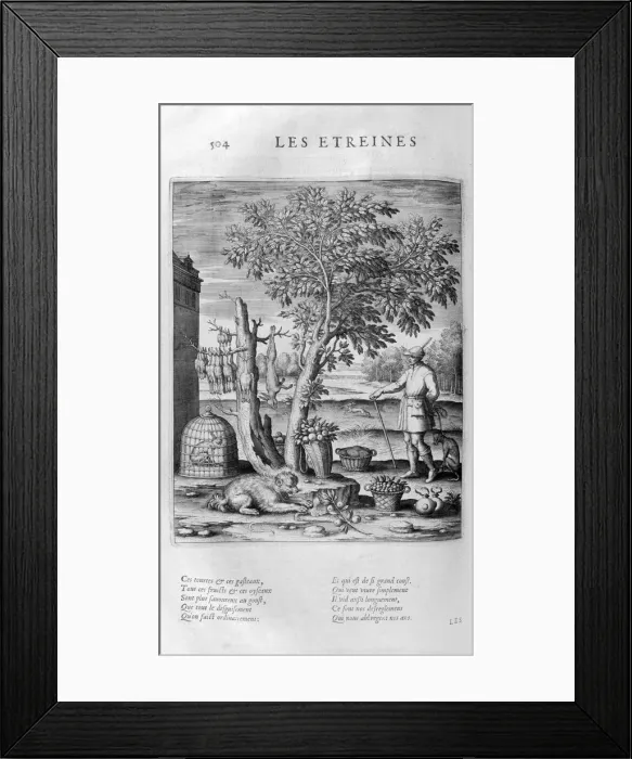 Framed Print : Les Etreines, (Gift), 1615. Artist: Leonard Gaultier Framed Print : Les Etreines, (Gift), 1615. Artist: Leonard Gaultier