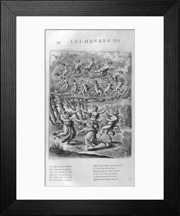 Framed Print : The Hours or Days, 1615. Artist: Leonard Gaultier Framed Print : The Hours or Days, 1615. Artist: Leonard Gaultier