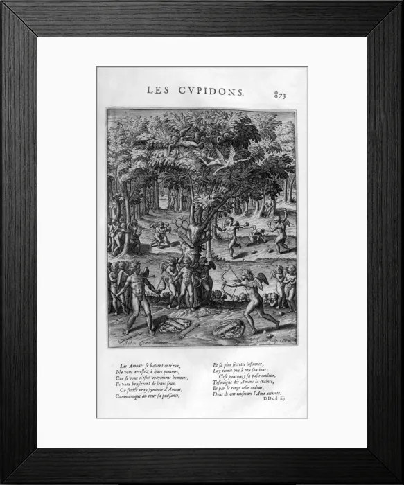 Framed Print : Cupidons, 1615. Artist: Leonard Gaultier Framed Print : Cupidons, 1615. Artist: Leonard Gaultier