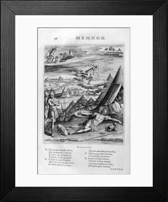Framed Print : Memnon, 1615. Artist: Leonard Gaultier Framed Print : Memnon, 1615. Artist: Leonard Gaultier