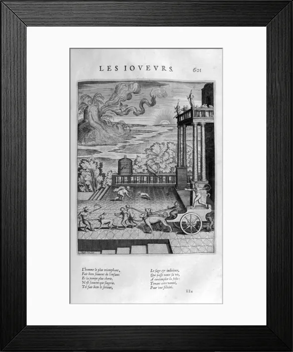 Framed Print : The Players, 1615. Artist: Leonard Gaultier Framed Print : The Players, 1615. Artist: Leonard Gaultier