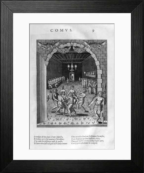 Framed Print : Comus, 1615. Artist: Leonard Gaultier Framed Print : Comus, 1615. Artist: Leonard Gaultier