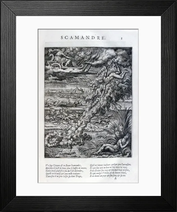 Framed Print : Scamander, 1615. Artist: Leonard Gaultier Framed Print : Scamander, 1615. Artist: Leonard Gaultier