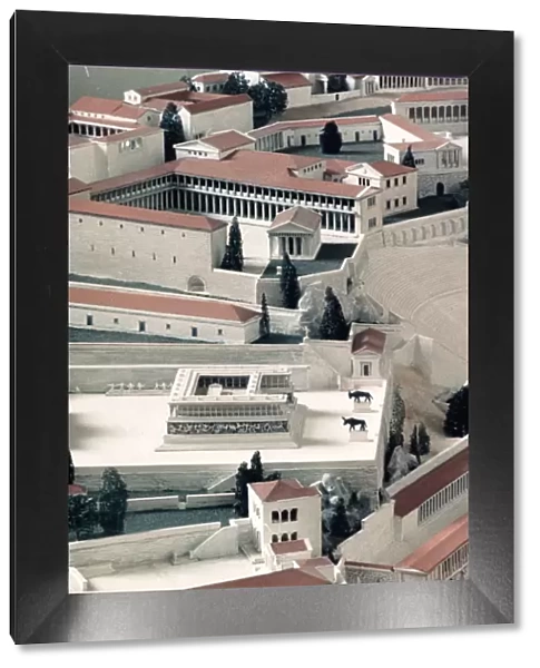 A model of the ancient Greek city of Pergamon