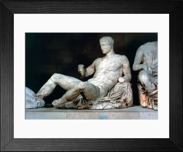 Framed Print : Dionysus, from the east pediment of the Parthenon, 447-432 BC Framed Print : Dionysus, from the east pediment of the Parthenon, 447-432 BC