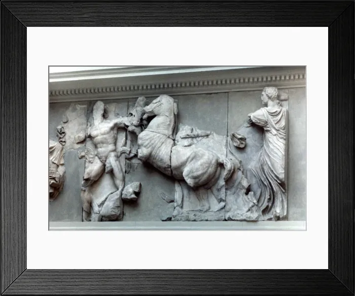 Framed Print : Detail from the Great Frieze of the Pergamon Altar, 180-159 BC Framed Print : Detail from the Great Frieze of the Pergamon Altar, 180-159 BC