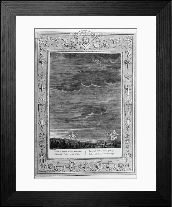 Framed Print : Castor and Pollux, 1733. Artist: Bernard Picart Framed Print : Castor and Pollux, 1733. Artist: Bernard Picart