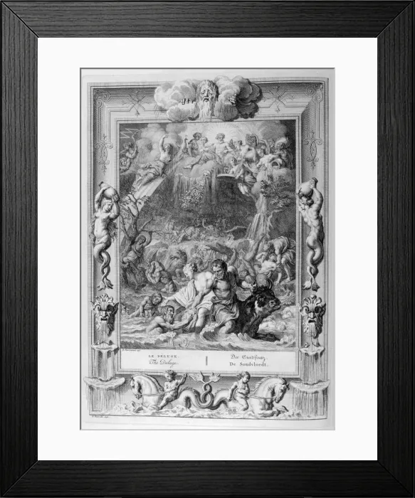 Framed Print : The Deluge, 1733. Artist: Bernard Picart Framed Print : The Deluge, 1733. Artist: Bernard Picart