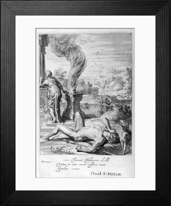 Framed Print : Meleager, 1655. Artist: Michel de Marolles Framed Print : Meleager, 1655. Artist: Michel de Marolles
