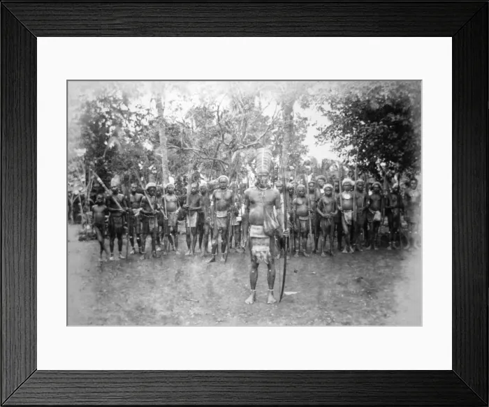 Framed Print : Chief Natei, Nelua, 1892