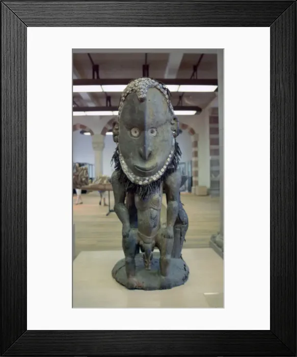 Framed Print : Polynesian god statue Framed Print : Polynesian god statue