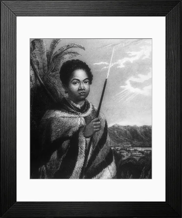 Framed Print : Kauikeaouli, Hawaii, 1825. Artist: Dampier Framed Print : Kauikeaouli, Hawaii, 1825. Artist: Dampier