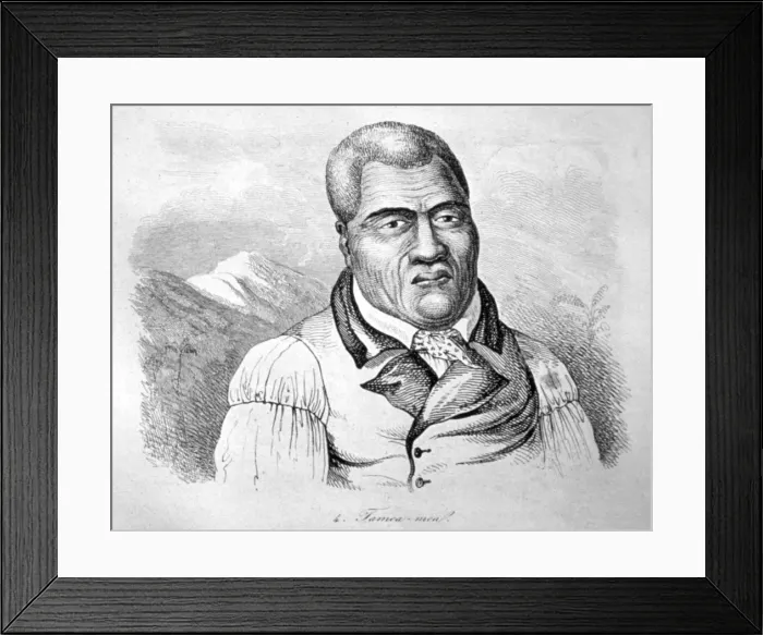 Framed Print : Kamehameha I, c1770-1819. Artist: Ludwig Choris Framed Print : Kamehameha I, c1770-1819. Artist: Ludwig Choris