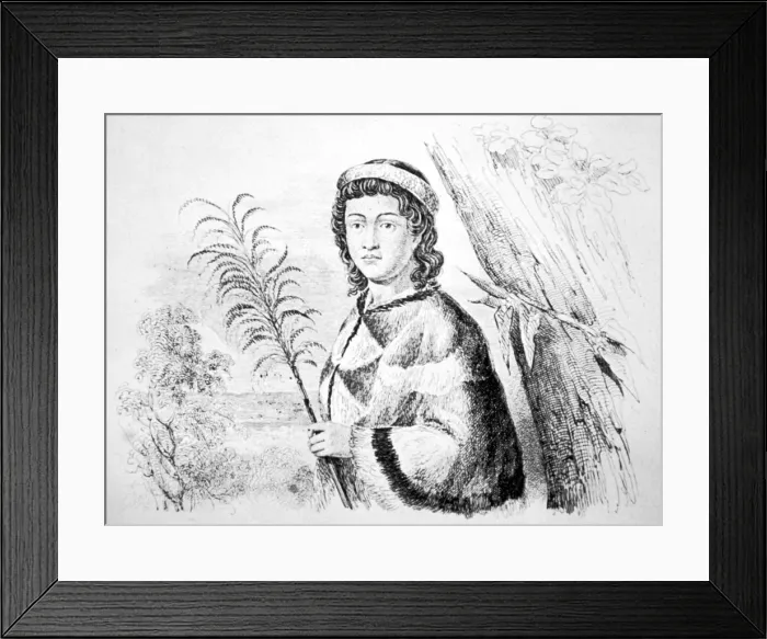 Framed Print : Hawaiian Princess Nahienaena. c18th century Framed Print : Hawaiian Princess Nahienaena. c18th century