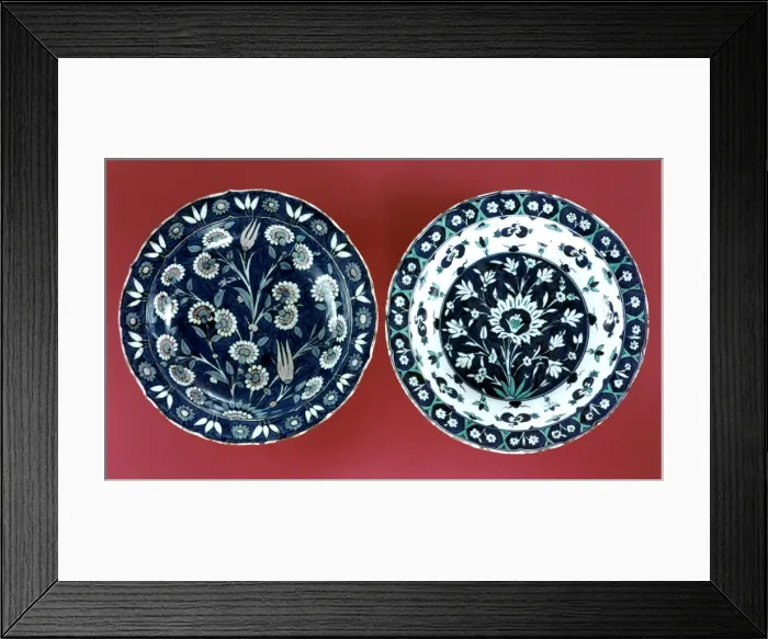 Framed Print : Ceramic Plates, c16th Century Framed Print : Ceramic Plates, c16th Century