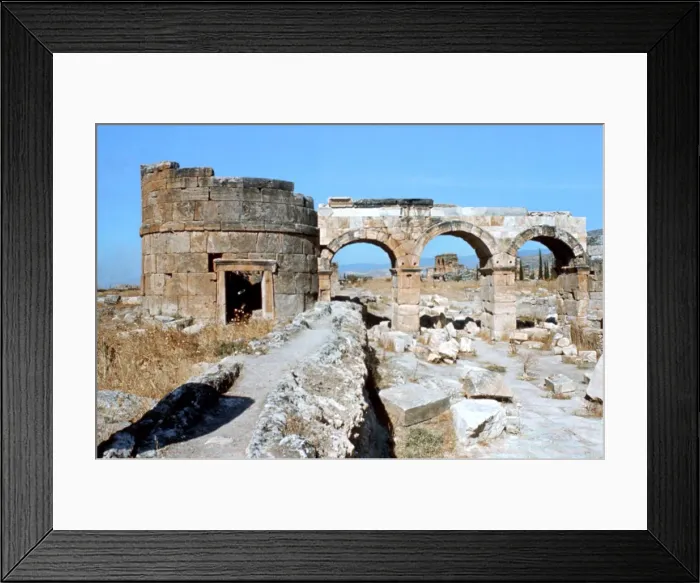 Framed Print : Hierapolis, Pamukkale, Turkey, 190BC Framed Print : Hierapolis, Pamukkale, Turkey, 190BC