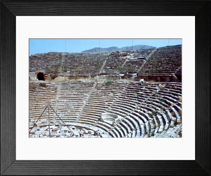 Framed Print : Theatre, Hierapolis, Pamukkale, Turkey, 190BC Framed Print : Theatre, Hierapolis, Pamukkale, Turkey, 190BC