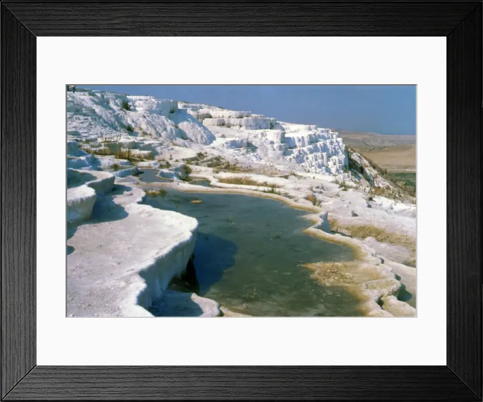 Framed Print : Pamukkale, Turkey. c20th century Framed Print : Pamukkale, Turkey. c20th century
