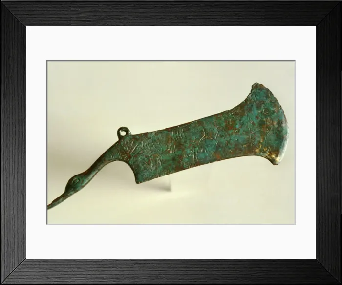 Framed Print : Antique Female Razor, c3rd -4th Century Framed Print : Antique Female Razor, c3rd -4th Century