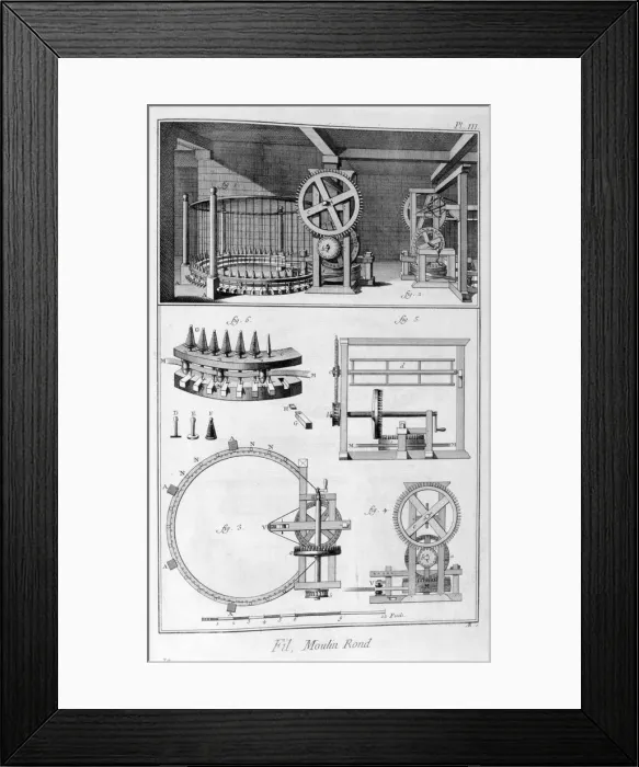 Framed Print : Round mill, 1751-1777 Framed Print : Round mill, 1751-1777