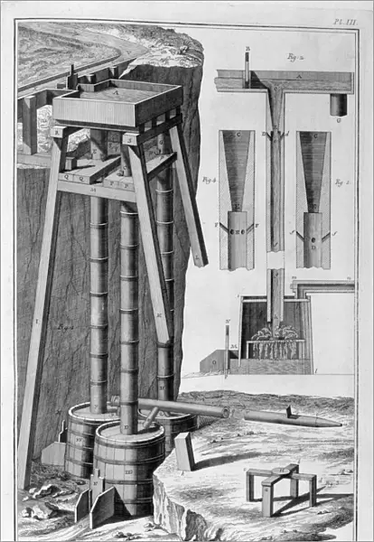 Smelting iron furnace, 1751-1777