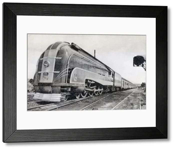 Framed Print : Passenger train, Pullman of the Pacific Union, America, 20th century Framed Print : Passenger train, Pullman of the Pacific Union, America, 20th century