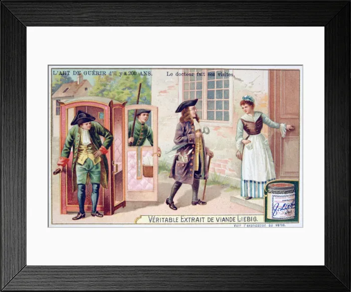 Framed Print : The doctor makes his visits, c1900 Framed Print : The doctor makes his visits, c1900