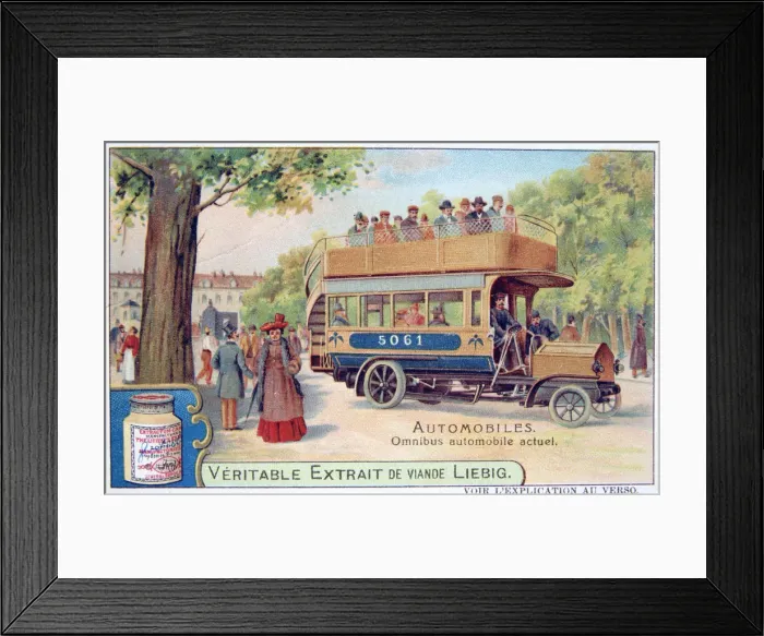 Framed Print : Omnibus, c1900
