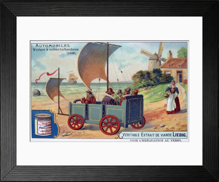 Framed Print : Dutch Automobile, 1600, (c1900) Framed Print : Dutch Automobile, 1600, (c1900)