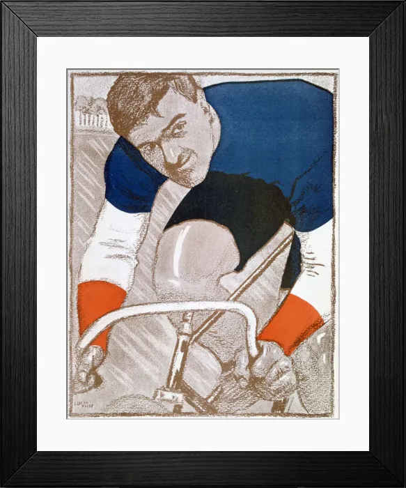 Framed Print : Edmond Jacquelin, French cycling champion, 1902 Framed Print : Edmond Jacquelin, French cycling champion, 1902