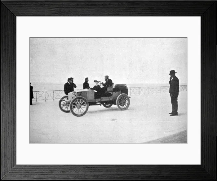 Framed Print : Hubert le Blon, in his Gardner-Serpollet steam car, Nice, 1903 Framed Print : Hubert le Blon, in his Gardner-Serpollet steam car, Nice, 1903