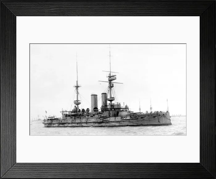 Framed Print : HMS Bulwark, British battleship, c1899-1914 Framed Print : HMS Bulwark, British battleship, c1899-1914